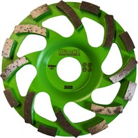 Slipskål 130mm RELLOXX VULKAN Standard Grön G:20-25 Hål:25 Höjd:22